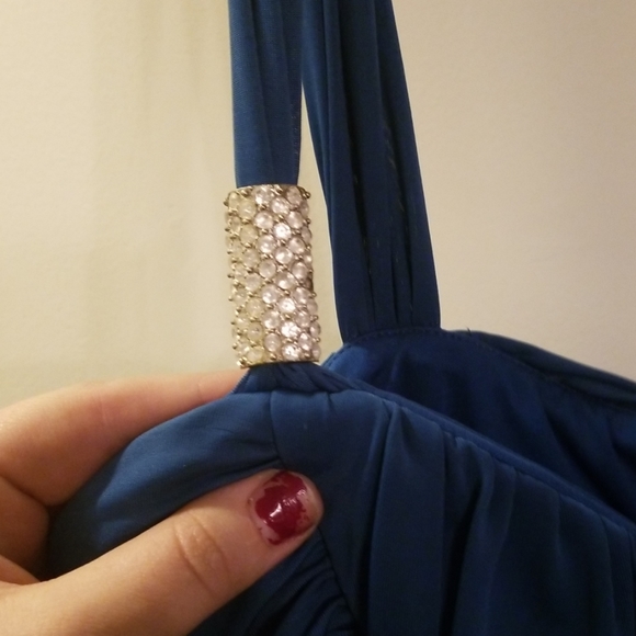 Blue/ teal dress (Semi formal) - Picture 2 of 3